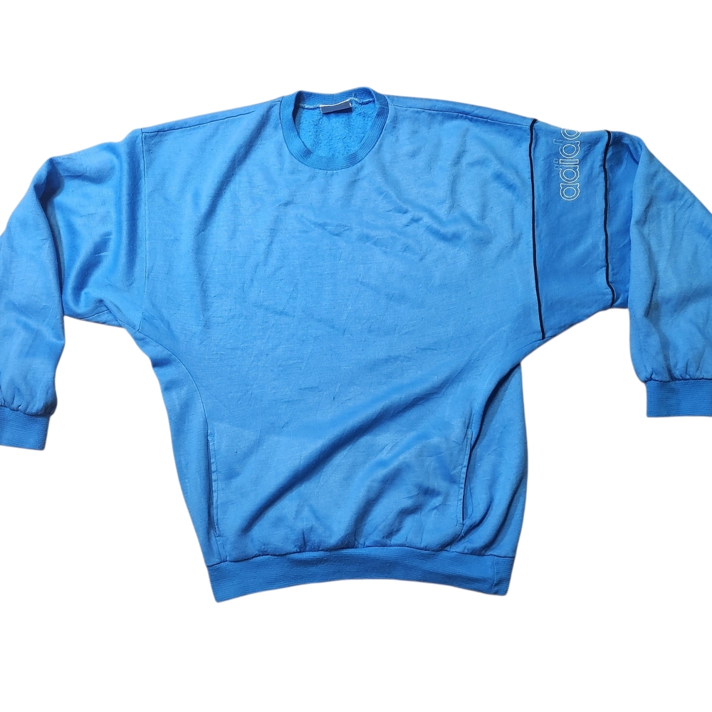 80s Vintage Maden In Germany Rare Adidas Men's Crewneck Sweater. Boxy And Baggy